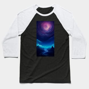 Space Night Baseball T-Shirt